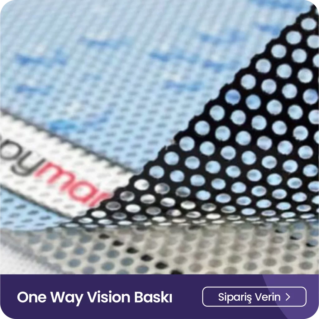 one way vision baskı delikli folyo