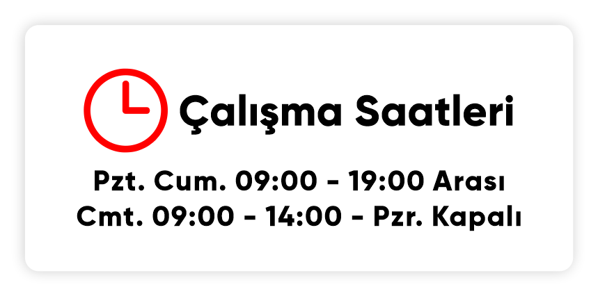 çalışma saatleri