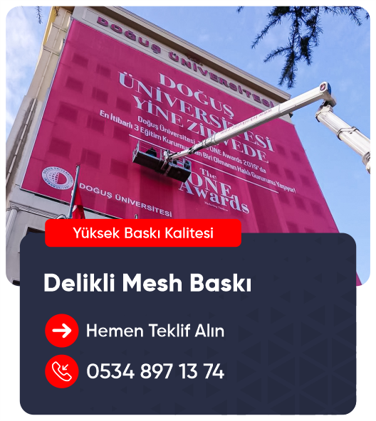 delikli mesh baskı