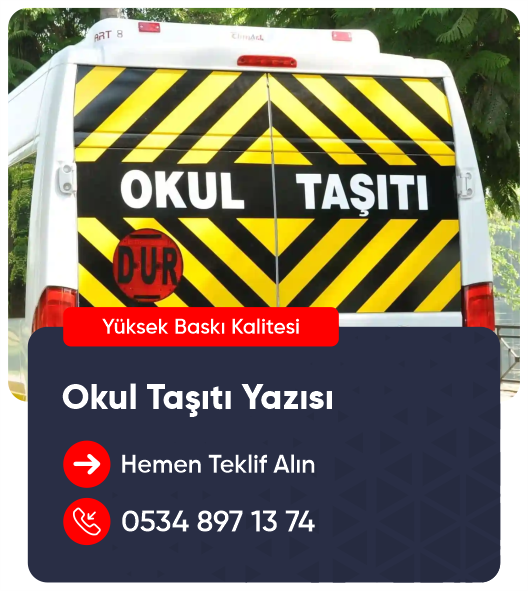 okul taşıtı yazısı