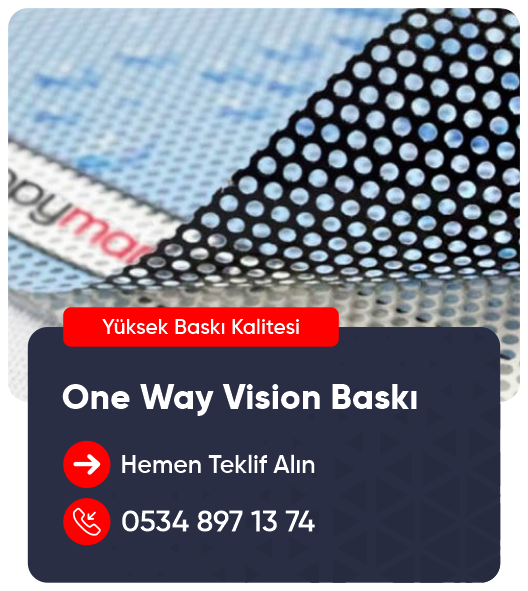 one way vision baskı